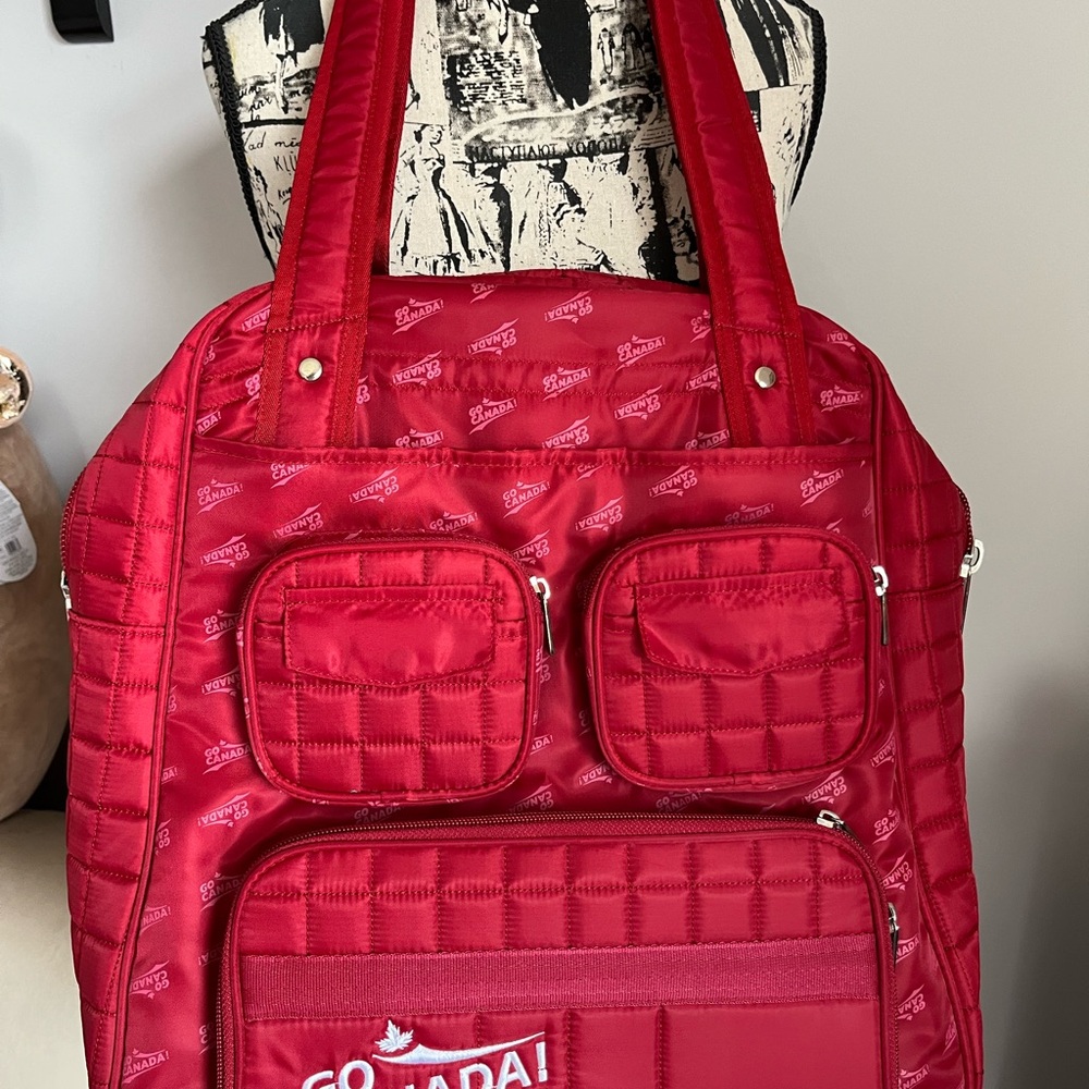 Vibrant Red Lug Go Canada Puddle Jumper - gently used